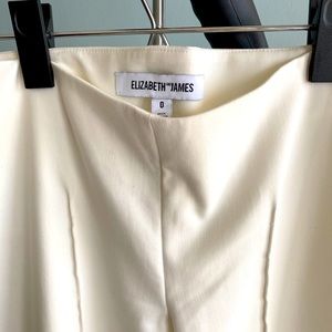 Elizabeth and James white cropped ankle pants sz 0